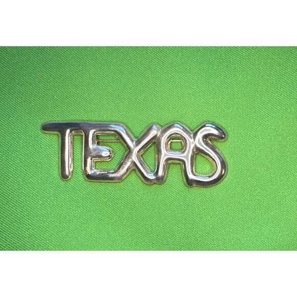 Vintage 925 Sterling Silver TEXAS Brooch Pin Signed 3.25” Lone Star State ND - Picture 1 of 4